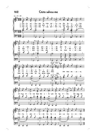Hinário CCB (162) Cristo Salvou Me score for Organ