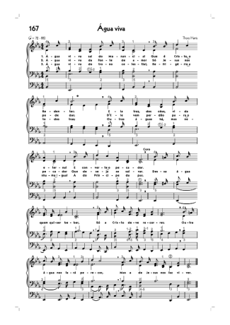 Hinário CCB (167) Água Viva score for Organ