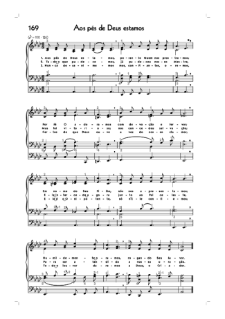 Hinário CCB (169) Aos Pés De Deus Estamos score for Organ