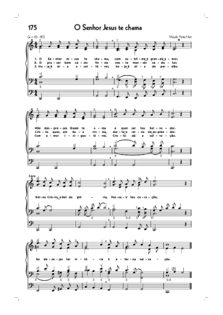 Hinário CCB (175) O Senhor Jesus Te Chama score for Organ