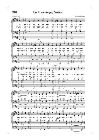 Hinário CCB (202) Em Ti Me Alegro Senhor score for Organ