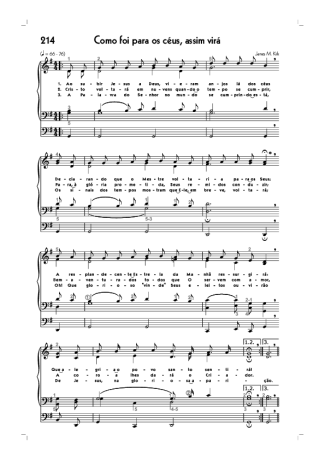 Hinário CCB  score for Organ