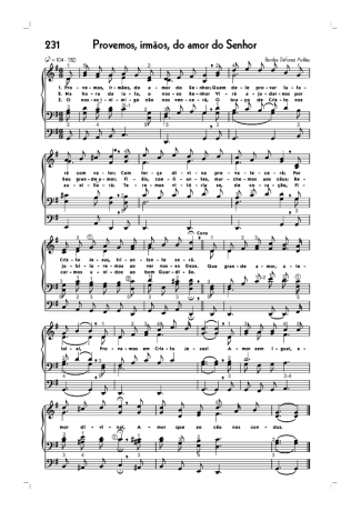 Hinário CCB (231) Provemos Irmão Do Amor Do Senhor score for Organ