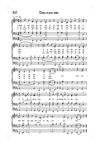 Hinário CCB (237) Deus É Por Mim score for Organ