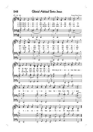 Hinário CCB (248) Glória Aleluia Sinto Jesus score for Organ