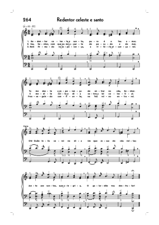 Hinário CCB (264) Redentor Celeste E Santo score for Organ