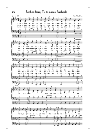 Hinário CCB (29) Senhor Jesus Tu És O Meu Rochedo score for Organ