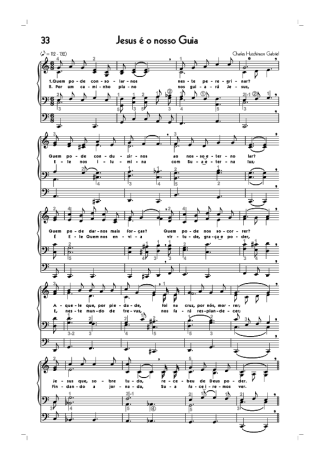 Hinário CCB (33) Jesus É O Nosso Guia score for Organ