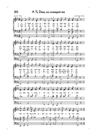 Hinário CCB (355) A Ti Deus Eu Consagrei Me score for Organ
