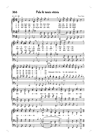 Hinário CCB (366) Pela Fé Tereis Vitória score for Organ