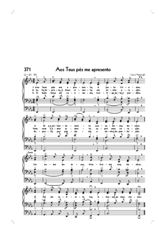 Hinário CCB (371) Aos Teus Pés Me Apresento score for Organ