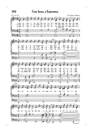 Hinário CCB (392) Com Jesus A Esperança score for Organ