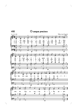 Hinário CCB (410) O Sangue Precioso score for Organ