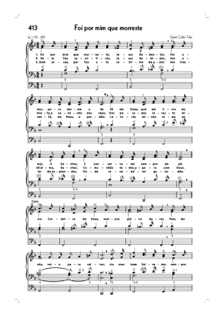 Hinário CCB (413) Foi Por Mim Que Morreste score for Organ