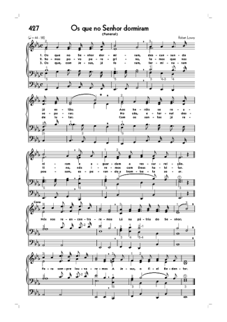 Hinário CCB  score for Organ