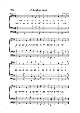 Hinário CCB (429) A Trombeta Soará score for Organ