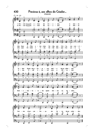 Hinário CCB  score for Organ