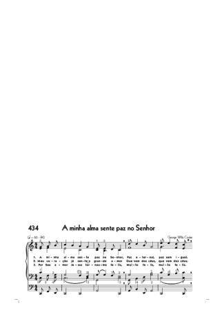 Hinário CCB (434) A Minha Alma Sente Paz No Senhor score for Organ