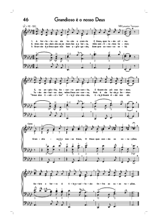 Hinário CCB (46) Grandioso É O Nosso Deus score for Organ