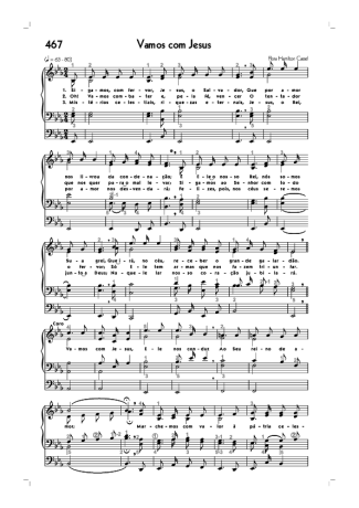 Hinário CCB (467) Vamos Com Jesus score for Organ
