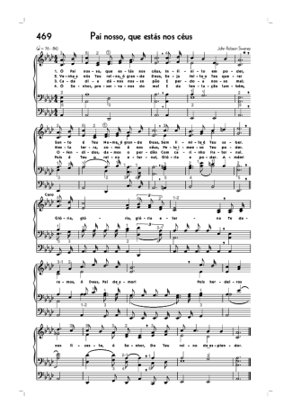Hinário CCB (469) Pai Nosso Que Estás Nos Céus score for Organ