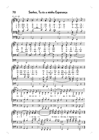 Hinário CCB (70) Senhor Tu És Minha Esperança score for Organ