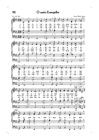 Hinário CCB  score for Organ