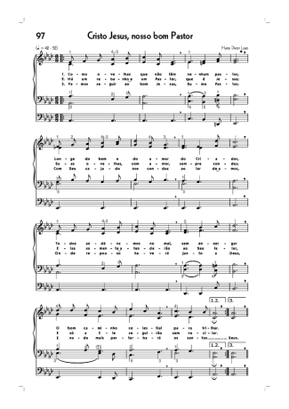 Hinário CCB (97) Cristo Jesus Nosso Bom Pastor score for Organ