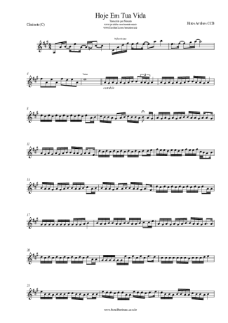 Hinário CCB  score for Clarinet (C)