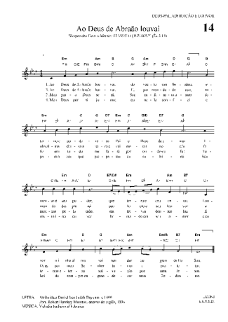 Hinário Para o Culto Cristão  score for Keyboard