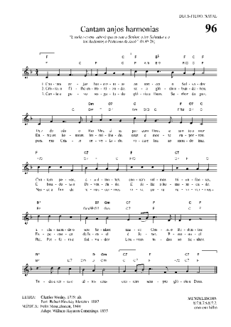 Hinário Para o Culto Cristão  score for Keyboard