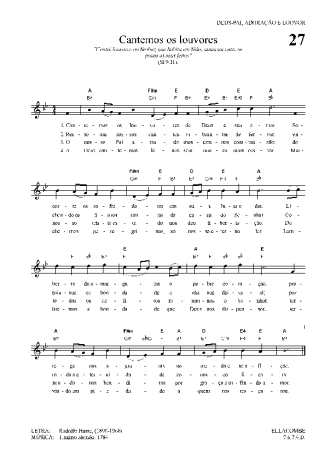 Hinário Para o Culto Cristão  score for Keyboard