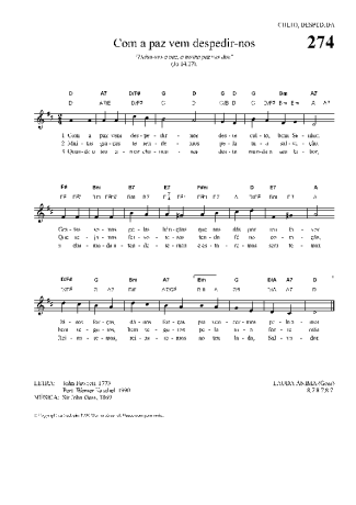 Hinário Para o Culto Cristão  score for Keyboard