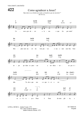 Hinário Para o Culto Cristão  score for Keyboard