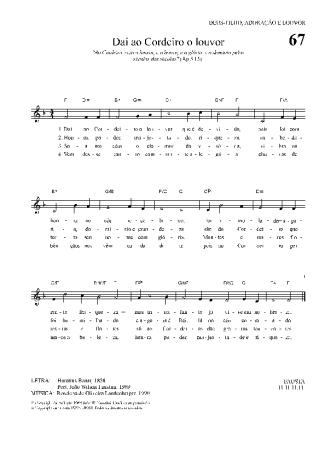 Hinário Para o Culto Cristão  score for Keyboard