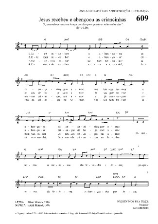 Hinário Para o Culto Cristão  score for Keyboard