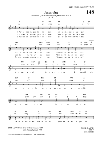 Hinário Para o Culto Cristão  score for Keyboard