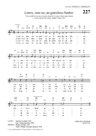 Hinário Para o Culto Cristão  score for Keyboard