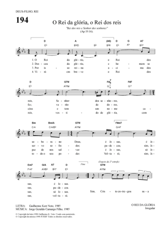 Hinário Para o Culto Cristão  score for Keyboard