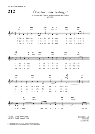 Hinário Para o Culto Cristão  score for Keyboard