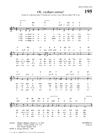 Hinário Para o Culto Cristão  score for Keyboard