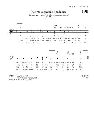 Hinário Para o Culto Cristão  score for Keyboard