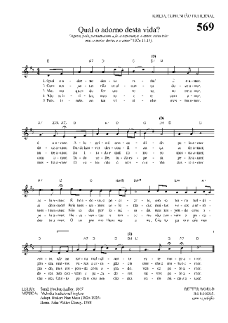 Hinário Para o Culto Cristão  score for Keyboard