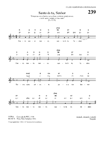 Hinário Para o Culto Cristão  score for Keyboard