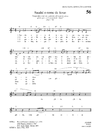 Hinário Para o Culto Cristão  score for Keyboard