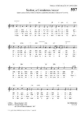 Hinário Para o Culto Cristão  score for Keyboard