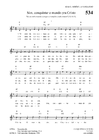 Hinário Para o Culto Cristão  score for Keyboard