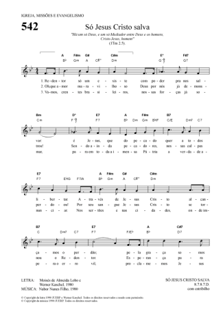 Hinário Para o Culto Cristão  score for Keyboard