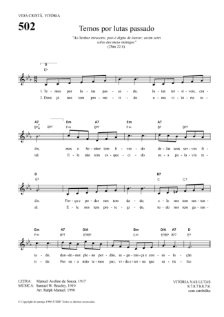 Hinário Para o Culto Cristão  score for Keyboard