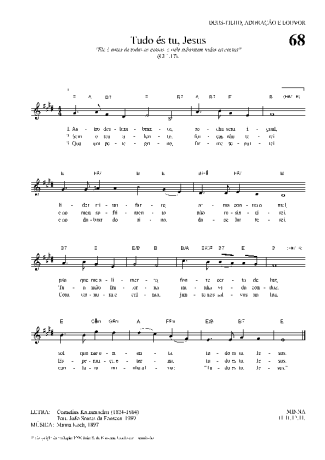 Hinário Para o Culto Cristão  score for Keyboard